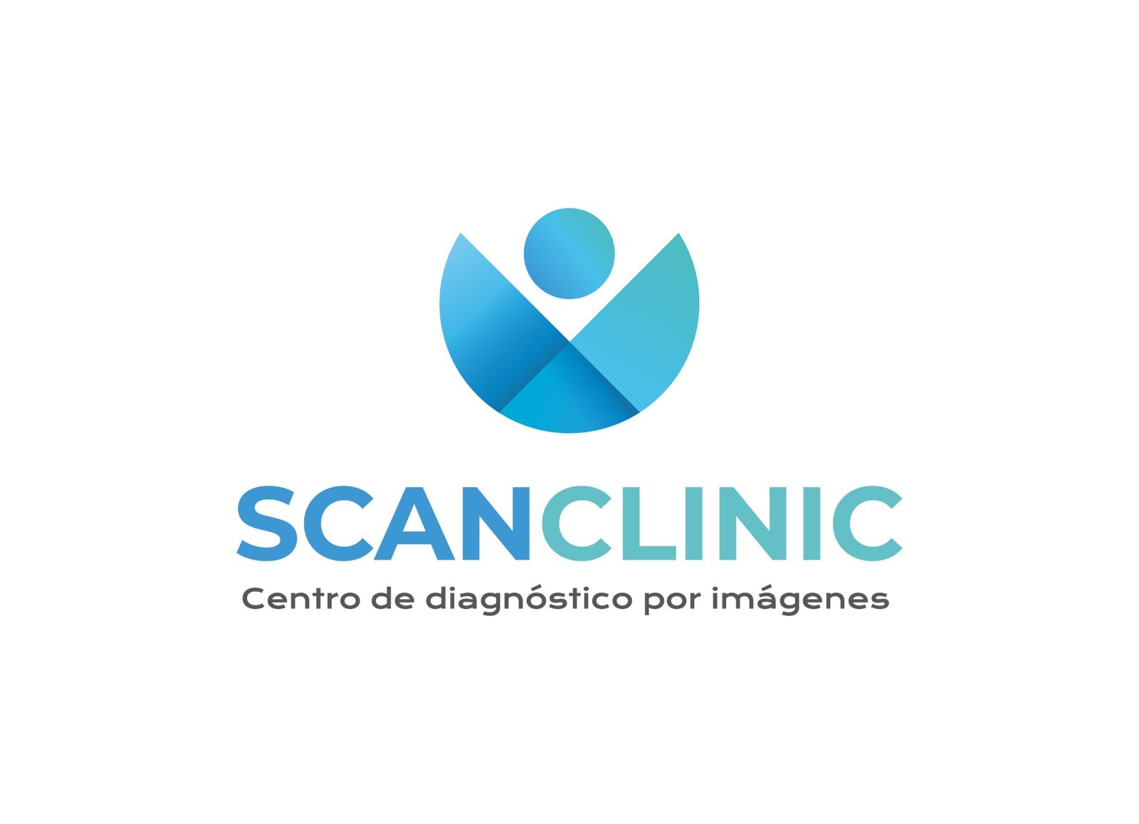 Logotipo e identidad visual de ScanClinic — Centro de diagnóstico por imágenes